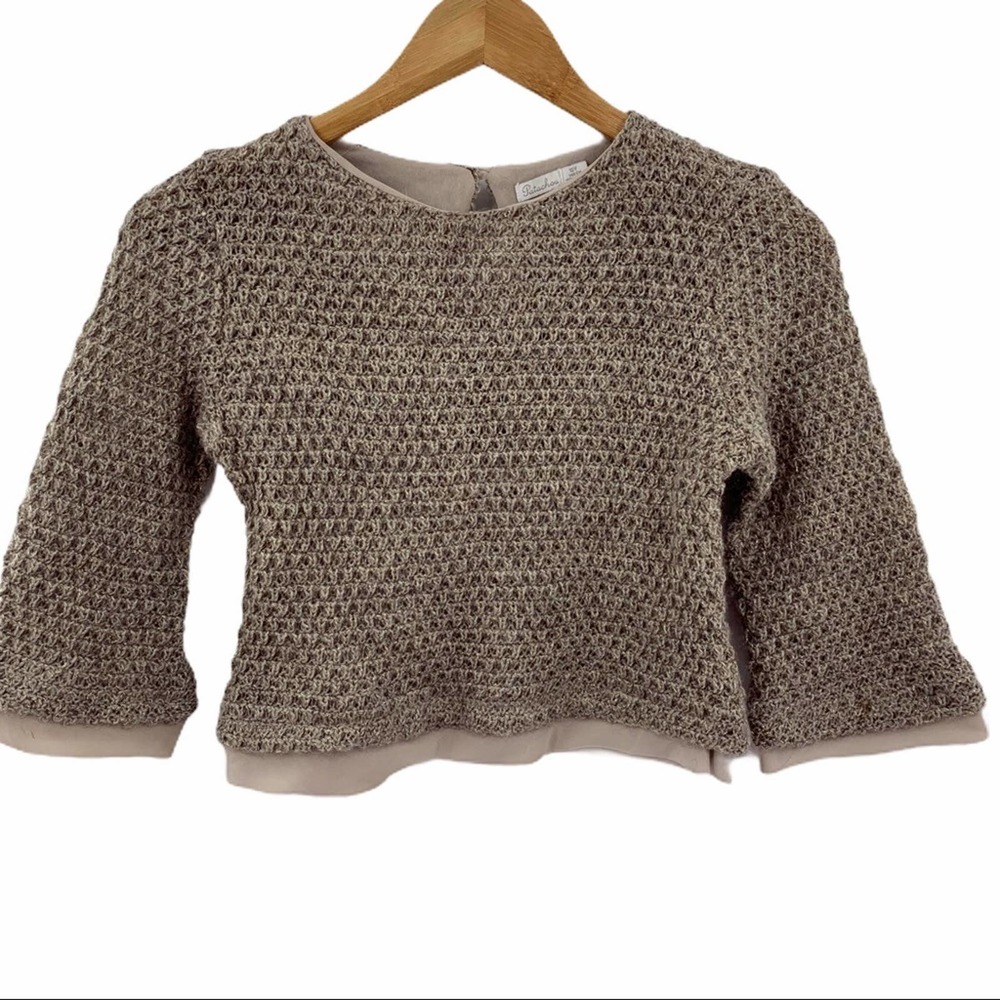 Patachou‎ crocheted sweater 10 year